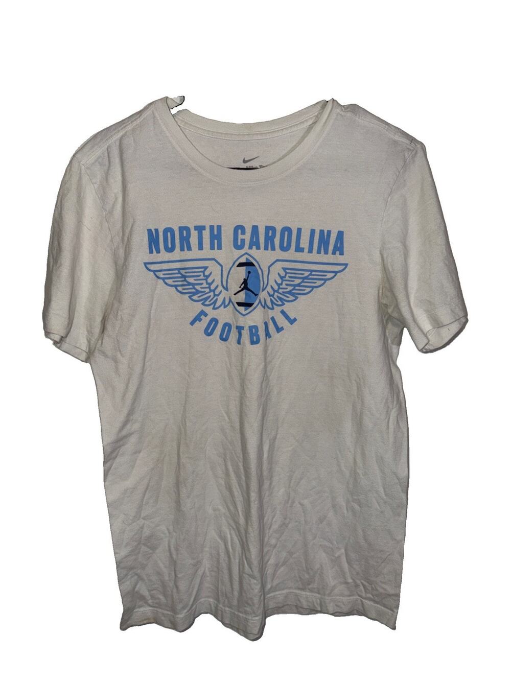 North Carolina Tar Heels UNC White Nike Short Sleeve Shirt Men’s Small Jordan